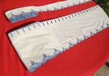 2 Rouleaux  15 m bordures étagères cantonnières rideaux brise bise neufs