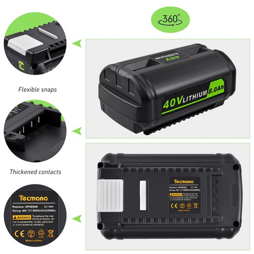 40v 8ah ion batterie pour - 40v,