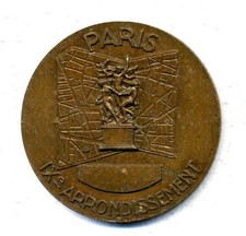Médaille en bronze Paris IXè