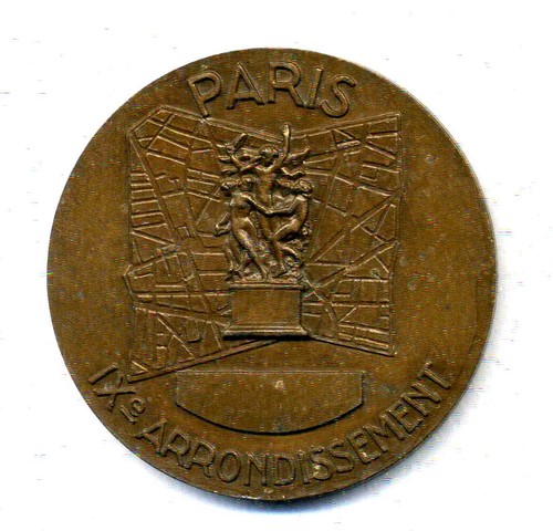 Médaille bronze paris - médaille,