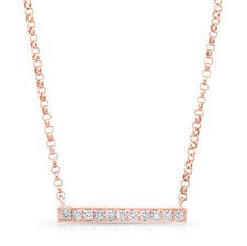 14k or Rose Diamant Barre