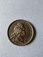 Rare Médaille "La France toujours victorieuse" Daté 1697 Epoque Louis XIV