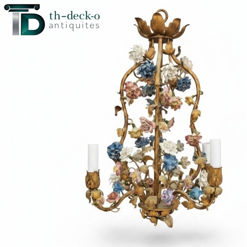 Lustre bronze porcelaine - lustre,