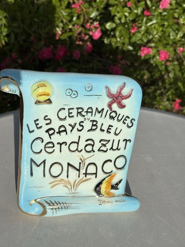 Monaco cerdazur plaque - monaco,