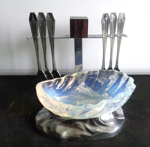 Service huitres art deco - service,