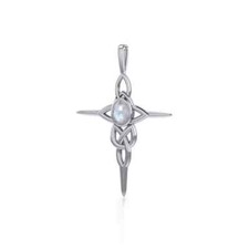 Croix Celtique 925 Argent Sterling Pendentif Faith Bijoux Choix De Pierre