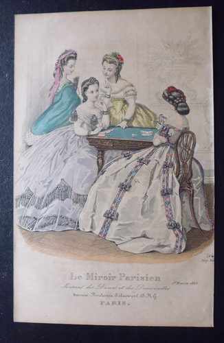 Gravure mode 1864 - , miroir