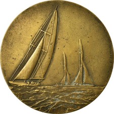 France, Médaille, Course de Voile, La Vittelloise, Shipping, 1951, Fraisse