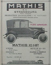 PUBLICITE AUTOMOBILE MATHIS 10
