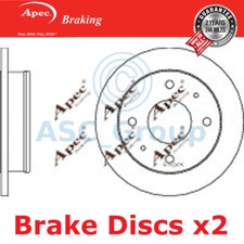2x Apec BRAKING 230mm Uni OE