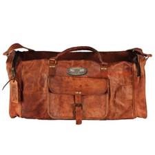 Homme Cuir Vintage Duffel