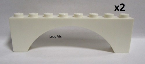 Lego 3308 arch 1x8x2 white - lego, x2