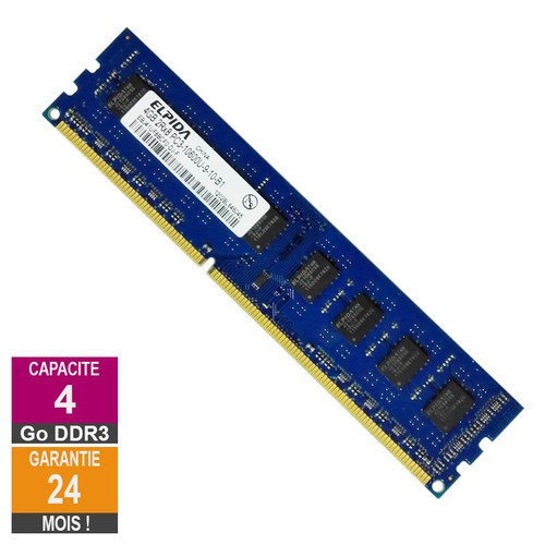 Barrette mémoire 4go ram - barrette, ddr3
