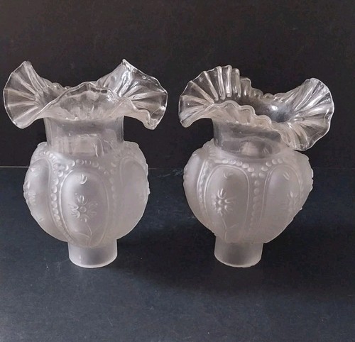 Ancienne tulipe verre lampe - de,