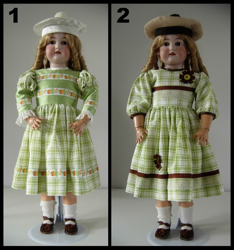 Robe poupée ancienne sfbj - robe,
