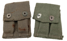 CBR/05/2025(REFA285B) Lot de deux cartouchières militaires en toile armée