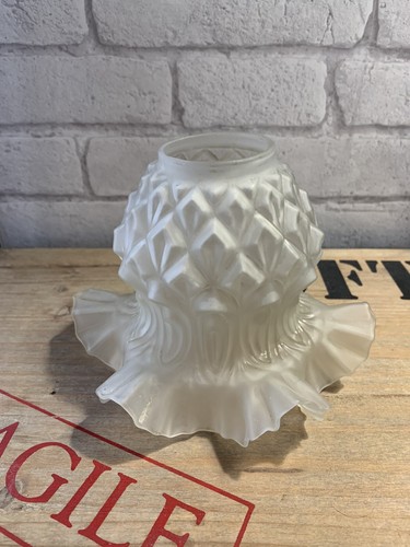Ancien abat jour verre givre - ancien,