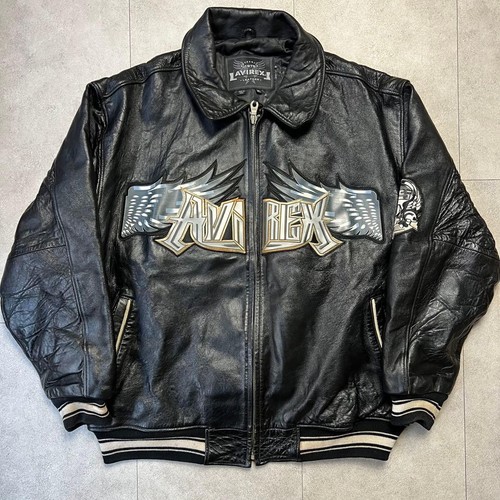 Avirex veste cuir - avirex, skull