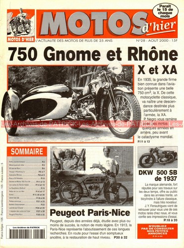 Motos hier gnome - d'hier, &