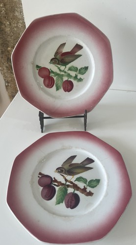 Assiette octogonale faïence - assiette,