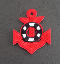 ECUSSON A REPASSER - ANCRE MARINE BOUEE - hauteur 6 cm environ