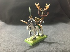 Metal Painted Wood Elves Elf Mounted Mage Unicorn - Warhammer Battle GW