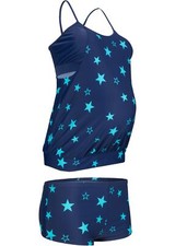 Ensemble tankini de maternité taille 36 bleu turquoise maillot de bain maillot de bain deux pièces neuf