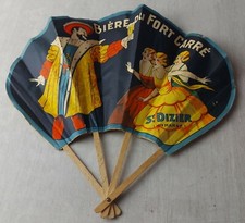 Ancien éventail publicitaire, Brasserie / Bière du Fort Carré de St Dizier