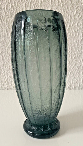 Ancien vase verre signé - ancien,