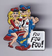 RARE PINS PIN'S .. TRAIN RAILWAYS SNCF TGV  CONTROLEUR BD HUMOUR SEXY BIG ~FP