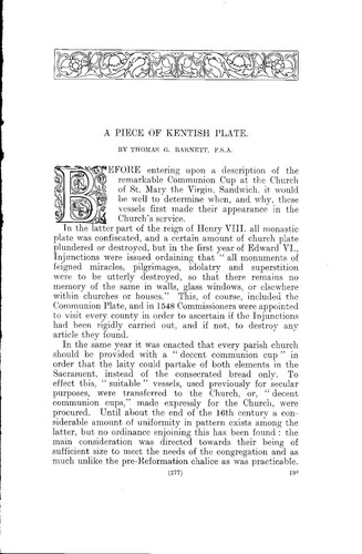 Piece kentish church - a,