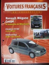 FASCICULE 41 VOITURES FRANCAISES  RENAULT MEGANE COUPE    2 CV FAF   SALMSON S4C