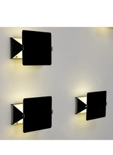 Applique murale noire de style