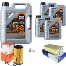 MAHLE Inspection Set 9L Liqui Moly 5W-30 Top Tec Pour Mercedes SLK 250 CDI/D