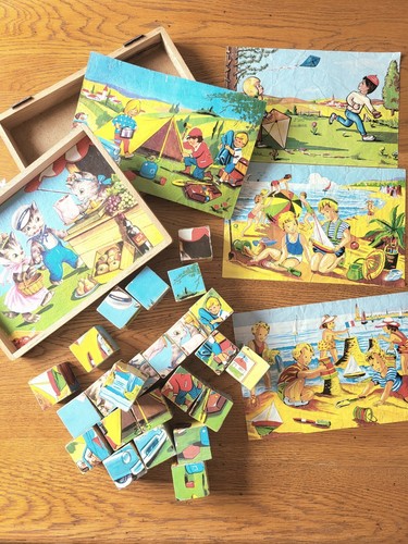 Jeu cubes ancien - 24, complet