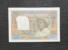 Madagascar , Billet 50 Francs 10 Ariary 1969, P061  Institut Emission Malgache