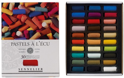 Coffret demi pastels secs - coffret, 30