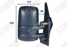 Rétro. D Manuel Bras Court Dble Glace pour Renault Master II Autobus/Autocar