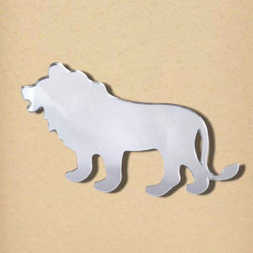 Miroir acrylique lion - miroir,