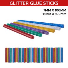 Amtech Coloré Chaud Colle Pistolet Bâton 7mm/11mm Adhésif Hobby Bleu Rouge Vert