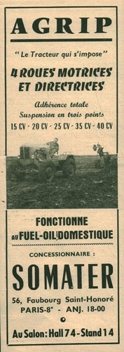 Publicité ancienne agrip - publicité, le