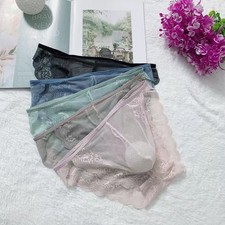 Slip homme dentelle sans