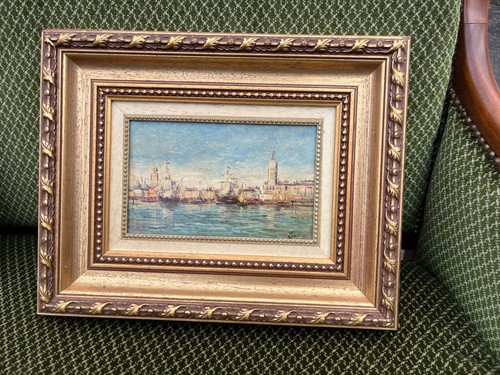 Tableau ancien vue de - tableau, –