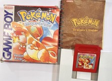 Pokémon Version Rouge Nintendo Game Boy + Boite FRA GameBoy  Officiel