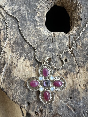 Collier long byzantine or - byzantine, en