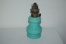 RÉSERVOIR LAMPE A PÉTROLE EN OPALINE DE COULEUR VERT PASTEL