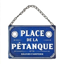 Plaque métallique Place de la