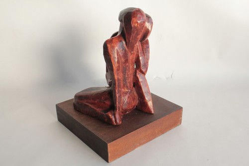 Sculpture moderne cire - , couple
