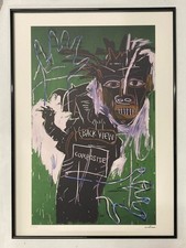 Jean-Michel Basquiat : Lithographie numérotée 50 par 70 cm. Vendue Encadrée