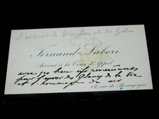 Fernand LABORI - carte de